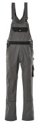 00962-630-8889 Bib & Brace with kneepad pockets - anthracite/black