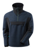 17005-309-01009 Knitted Jacket with half zip - dark navy/black