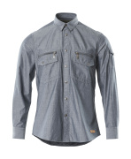 17304-325-66 Shirt - washed dark blue denim