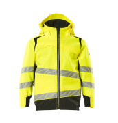 19901-449-1709 Outer Shell Jacket for children - hi-vis yellow/black