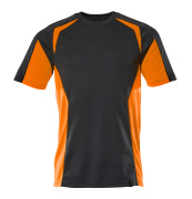 22082-771-01014 T-shirt - dark navy/hi-vis orange