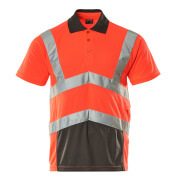 50117-949-A49 Polo shirt - hi-vis red/dark anthracite