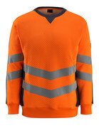 50126-932-14010 Sweatshirt - hi-vis orange/dark navy