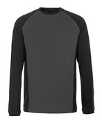 50568-959-1809 T-shirt, long-sleeved - dark anthracite/black
