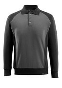 50610-962-1809 Polo Sweatshirt - dark anthracite/black